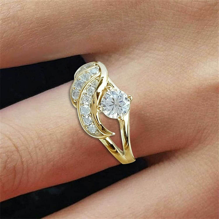 Kvinner Englens Omfavnelse Ring med Cubic Zirconia