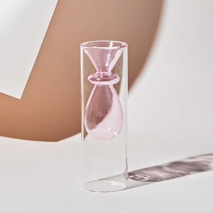 Fargerik Glassvase med Skandinavisk Design
