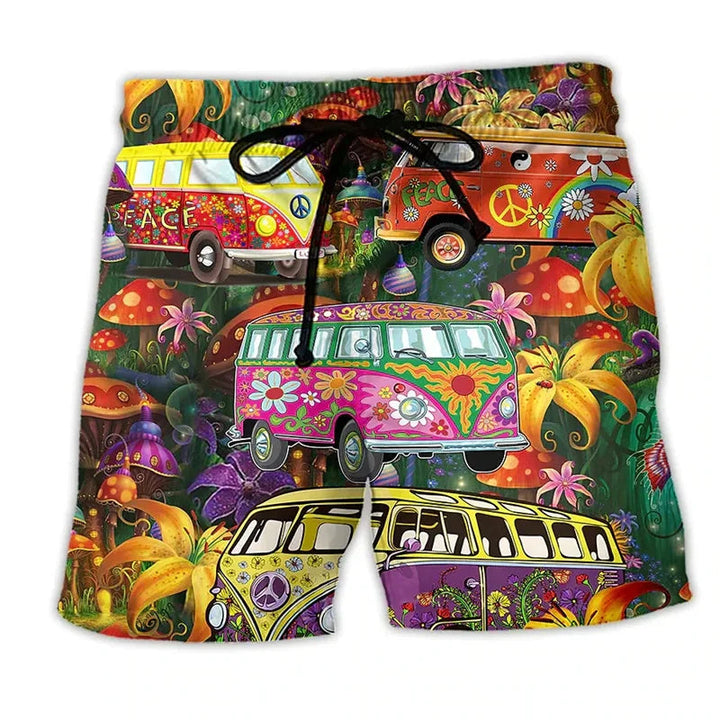 Menns Graffiti Badebukse – Trendy Design for Sommeren