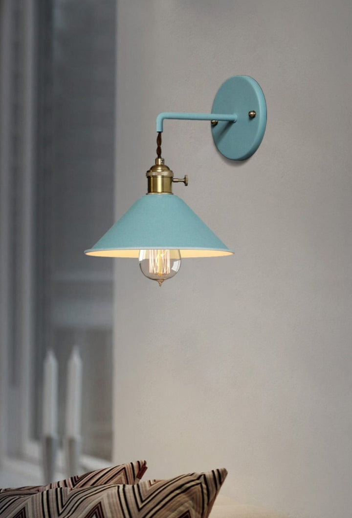 Fargerik Retro Vegglampe for Stue og Soverom
