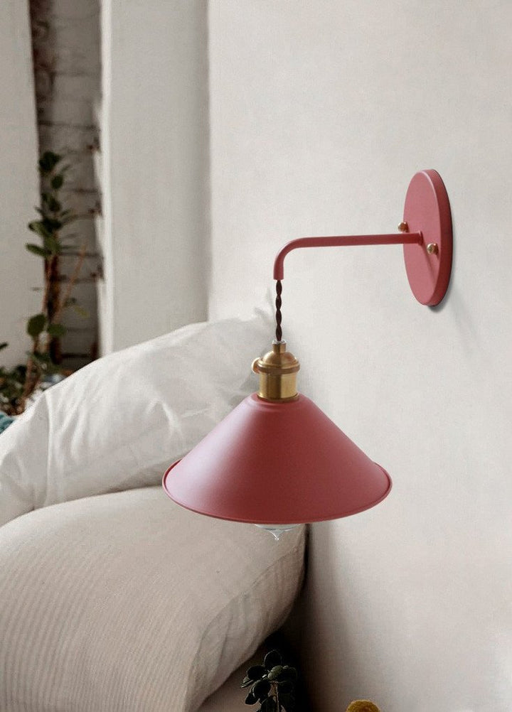 Fargerik Retro Vegglampe for Stue og Soverom
