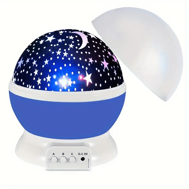 Barnas Fargerike Stjerneprojektor Nattlampe med USB-lading