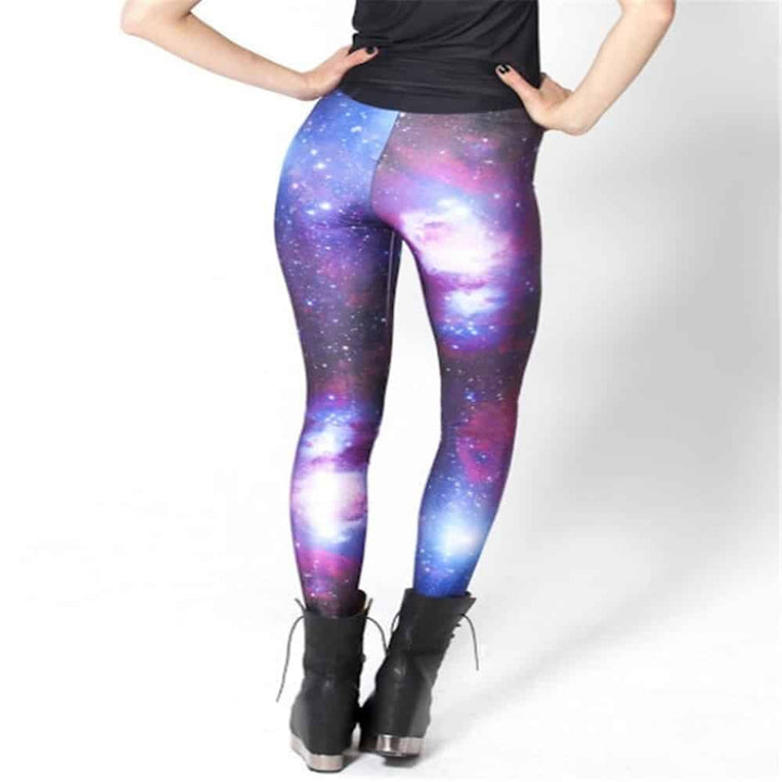Dame 3D Galaxy Leggings – Utforsk Kosmisk Stil
