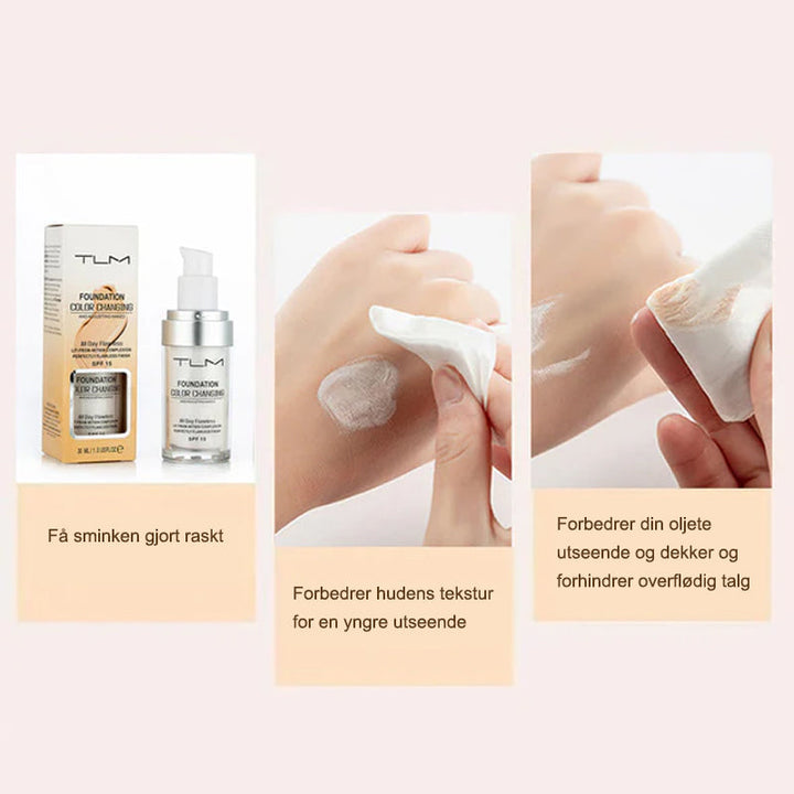Fargeskiftende Foundation | For Moden Hud - Naturlig Finish