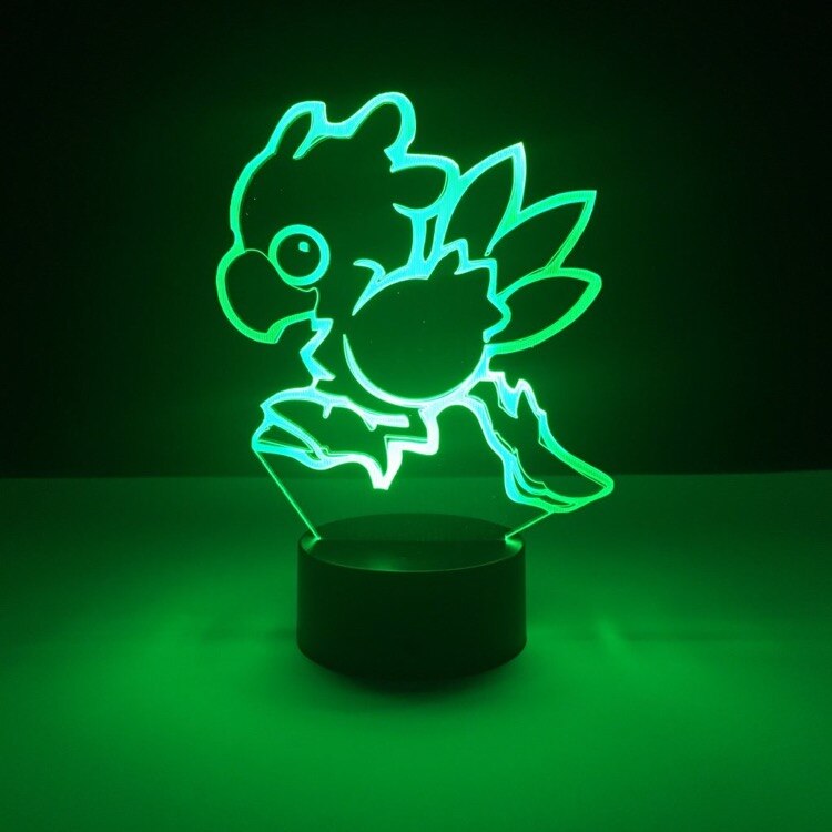 Final Fantasy 3D Bordlampe - Optisk Illusjon Nattlys