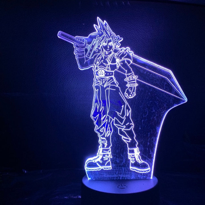 Final Fantasy 3D Bordlampe - Optisk Illusjon Nattlys