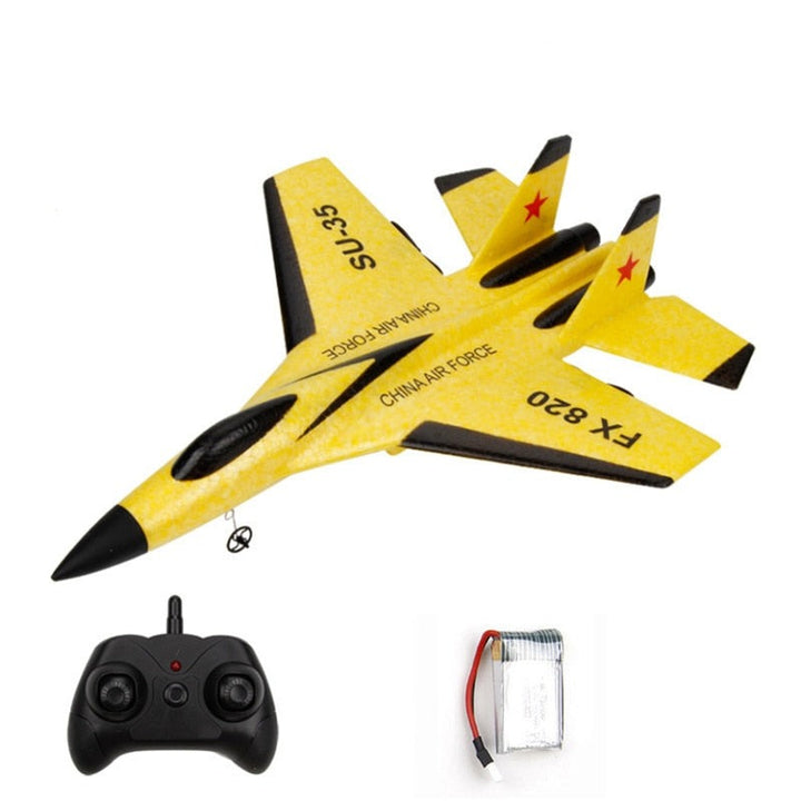 Fjernstyrt kampflymodell for barn og voksne