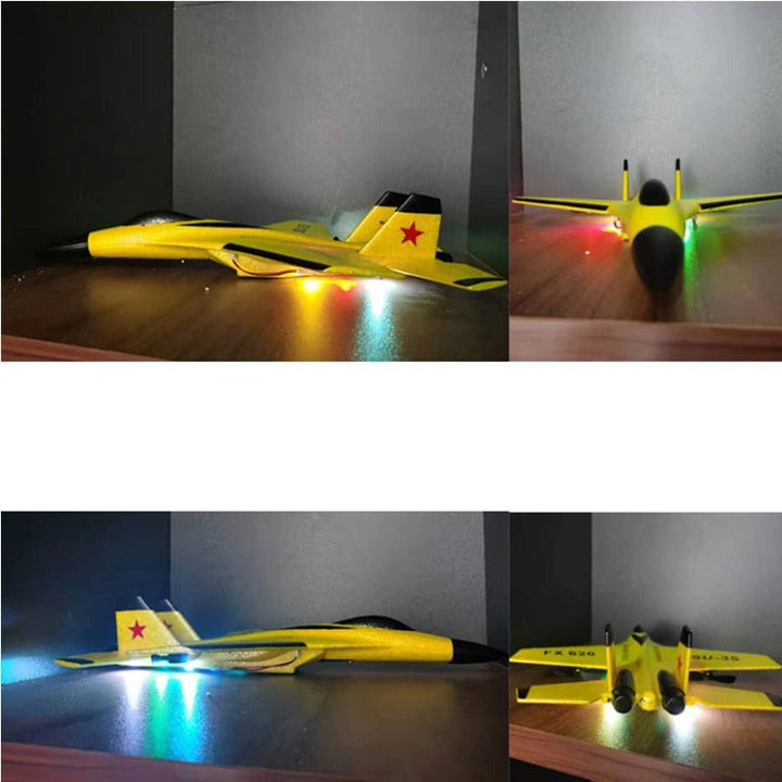 Fjernstyrt kampflymodell for barn og voksne