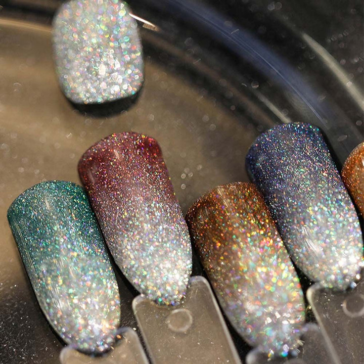 Glitrende Refleks Gel Neglelakk for Trendy Negler
