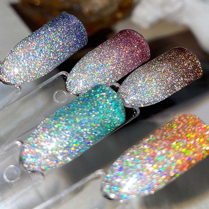 Glitrende Refleks Gel Neglelakk for Trendy Negler