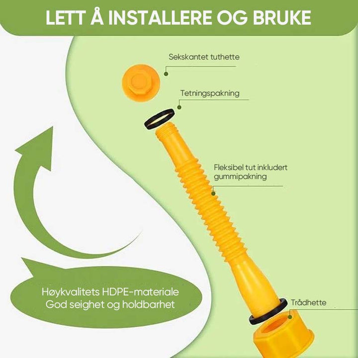 Oppgradert Bensinkantut | Fleksibel Fleksibel Dyse