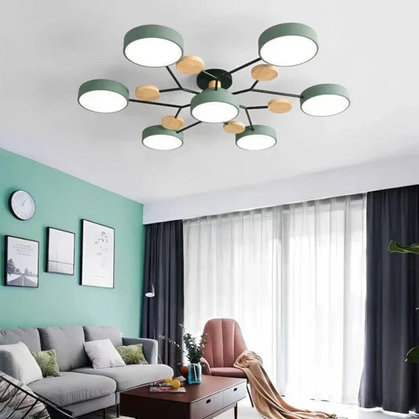 Fleksibel LED-taklampe med Justerbare Armer og Dimbar Funksjon