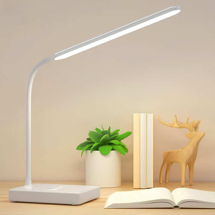 Fleksibel Skrivebordslampe med Justerbart Lys – Perfekt for Hjemmekontoret