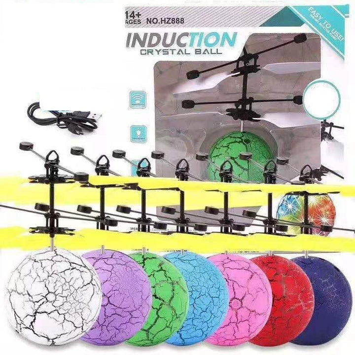 Flygende LED Helikopterball Drone med Induksjon for Barn