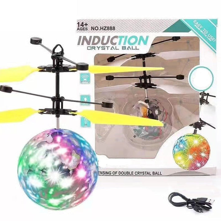 Flygende LED Helikopterball Drone med Induksjon for Barn