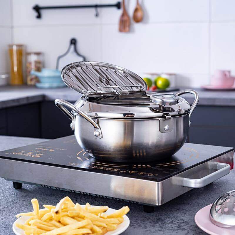 Frityrgryte i Rustfritt Stål med Termostat