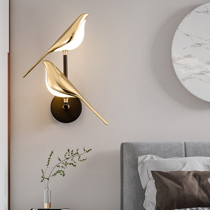 Moderne Vegglampe | Fugleformet Design