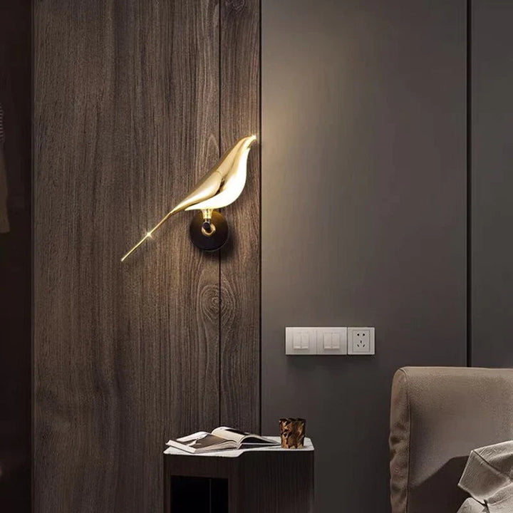 Vegglampe med Unikt Fugledesign for Stue og Optimal Belysning