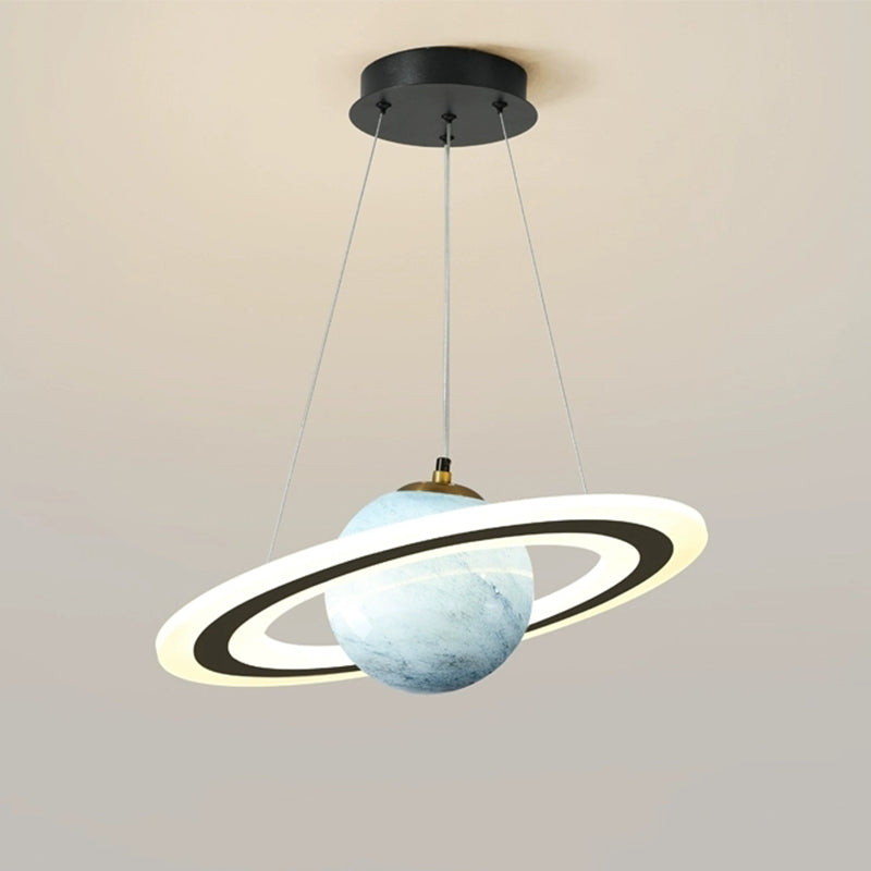 Moderne LED Pendellampe – Futurisk Planetdesign