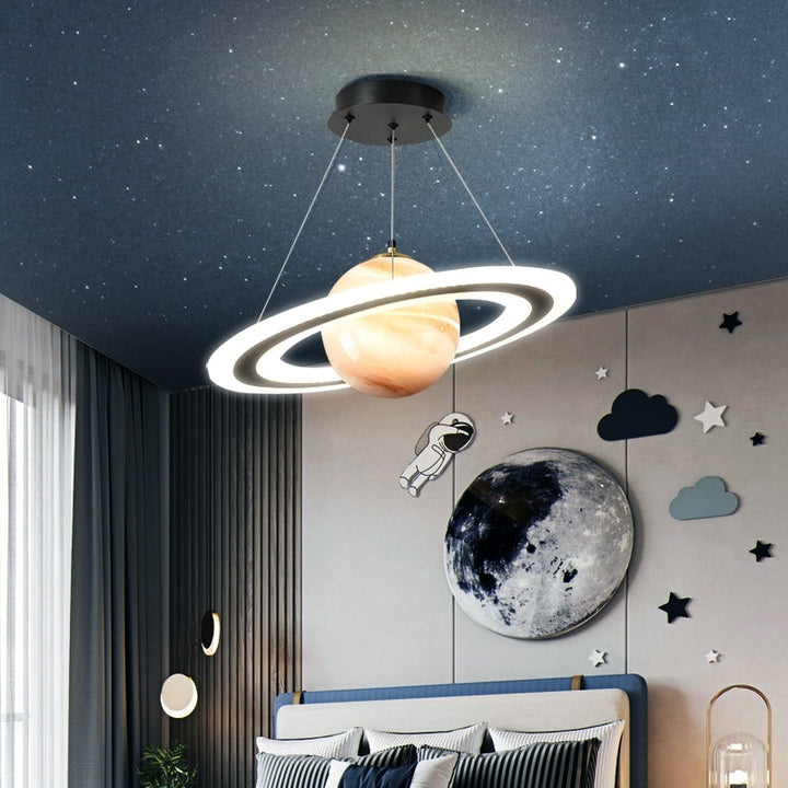 Moderne LED Pendellampe – Futurisk Planetdesign