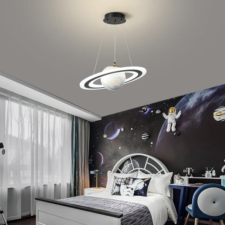 Moderne LED Pendellampe – Futurisk Planetdesign