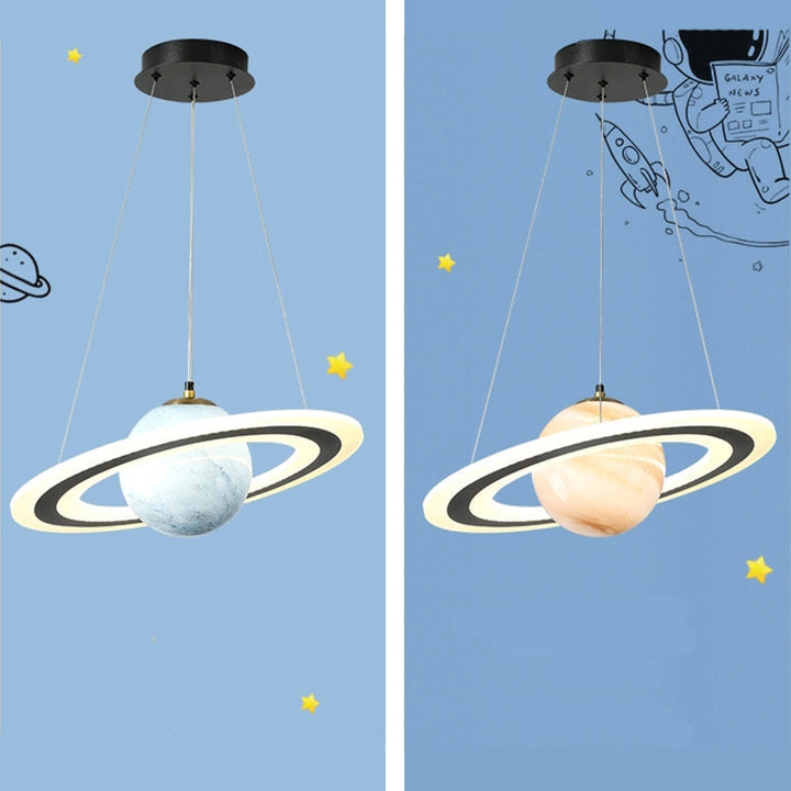 Moderne LED Pendellampe – Futurisk Planetdesign