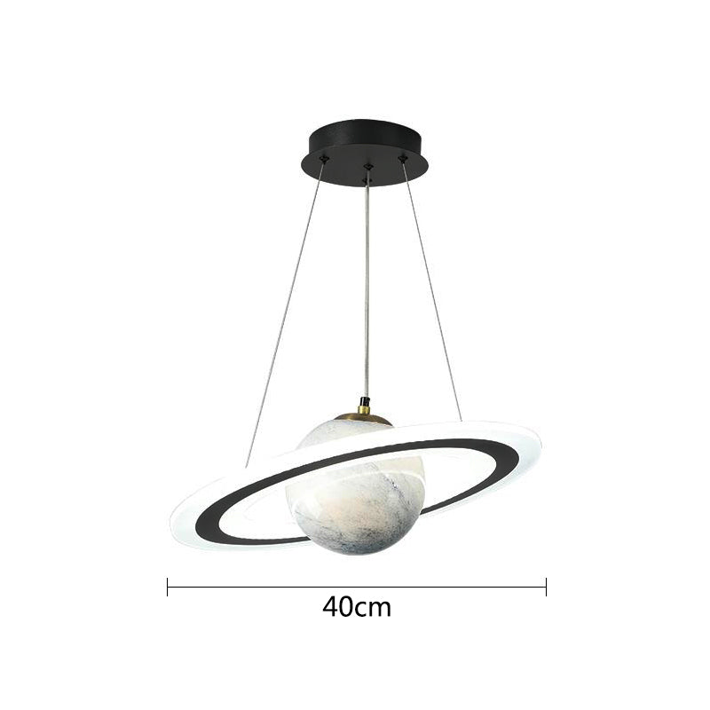 Moderne LED Pendellampe – Futurisk Planetdesign
