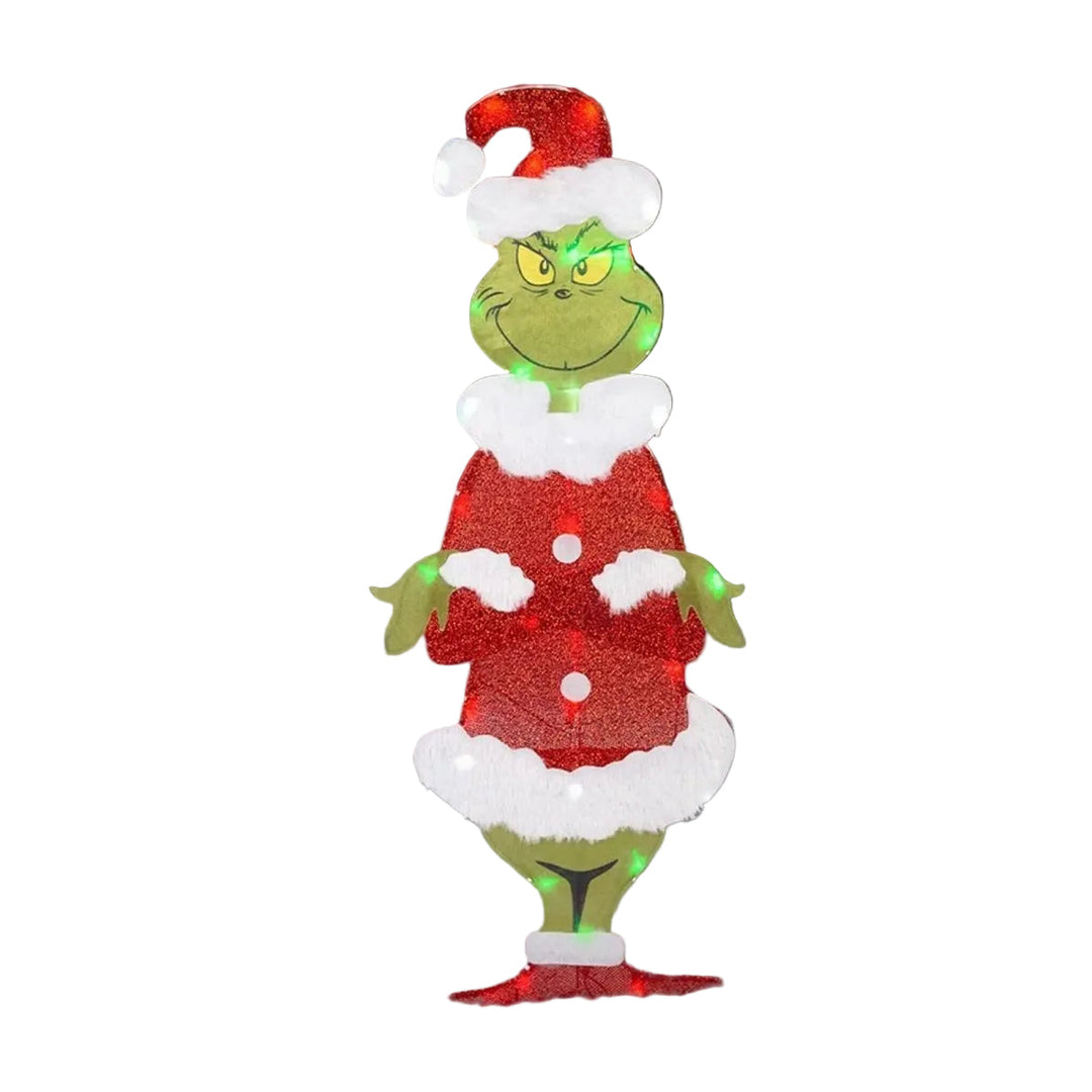Grinch LED Hagedekorasjon for Utendørs Bruk