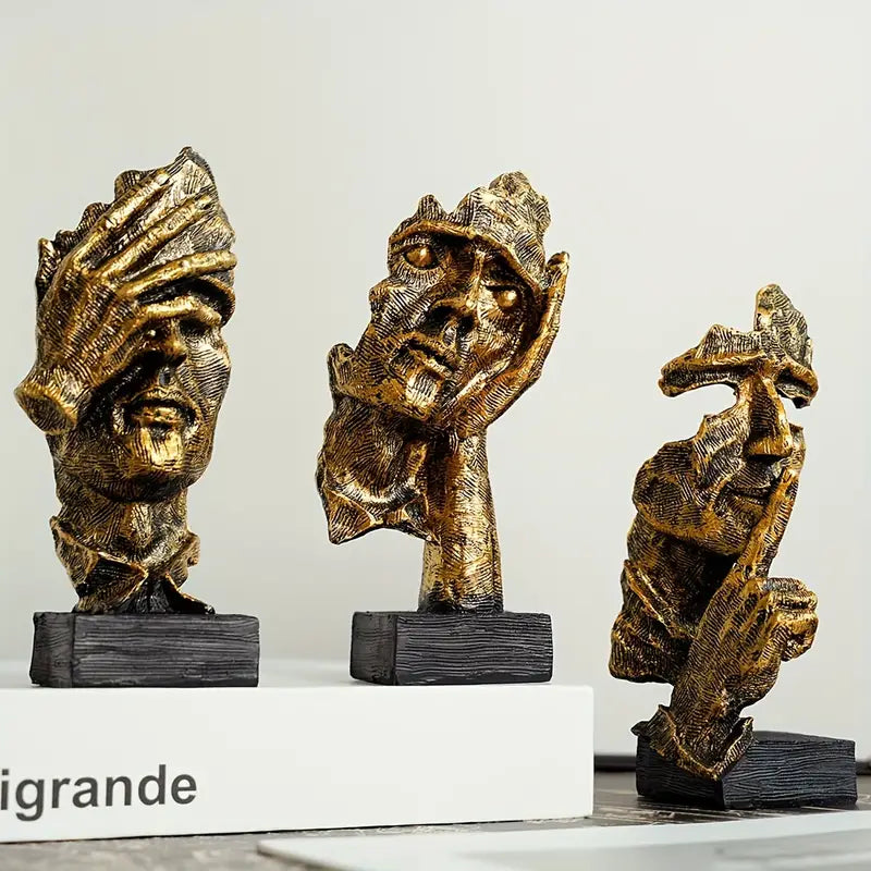 Unik Kunstnerisk Dekorasjonsfigur for Hjemmet – Håndlaget Eleganse