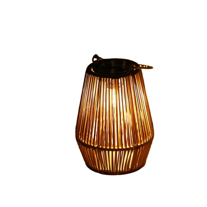 Håndvevd Solcellelampe for Stemningsfull Hagebelysning