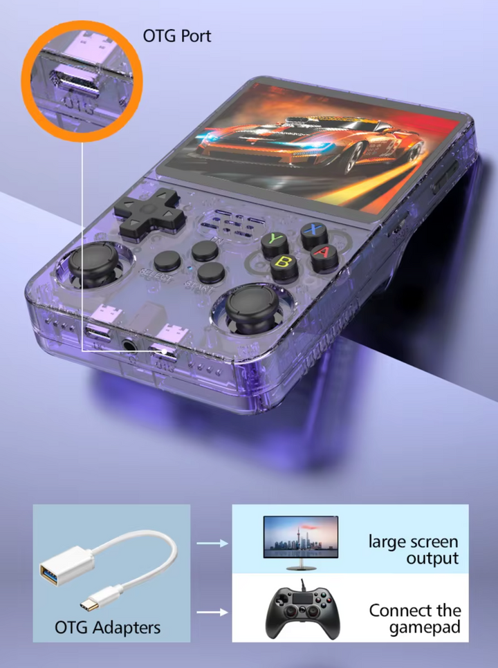 R36S Retro Spillkonsoll - 128GB - Over 20 000 Spill