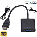 Universal HDMI til VGA-omformer for skjermer