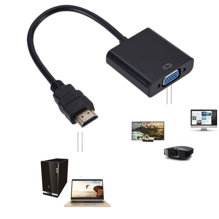 Universal HDMI til VGA-omformer for skjermer