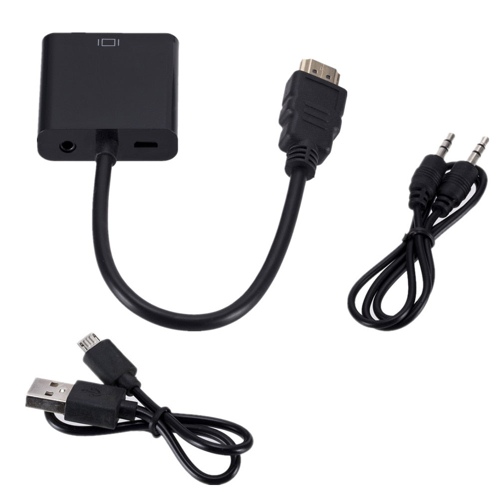 Universal HDMI til VGA-omformer for skjermer