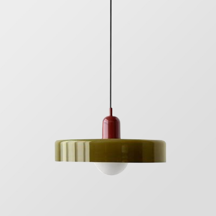 Hengende Lampe i Farget Glass for Hjemmet – Moderne Belysning