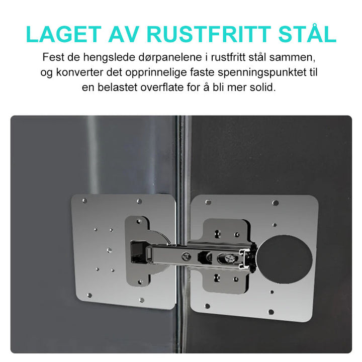 Hengsel Reparasjonsstykke – Rustfritt Stål | Solid og Enkel Oppgradering
