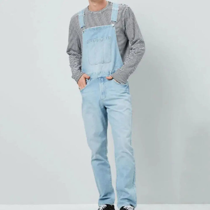 Jumpsuit for Menn - Justerbare Stropper | Stor Lomme