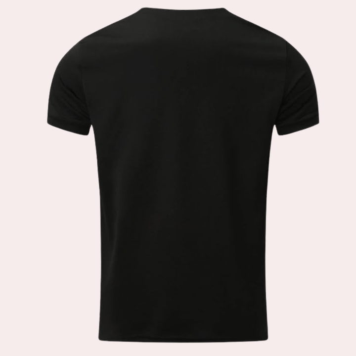 Herre Komfortabel T-skjorte i Enkel Polyester