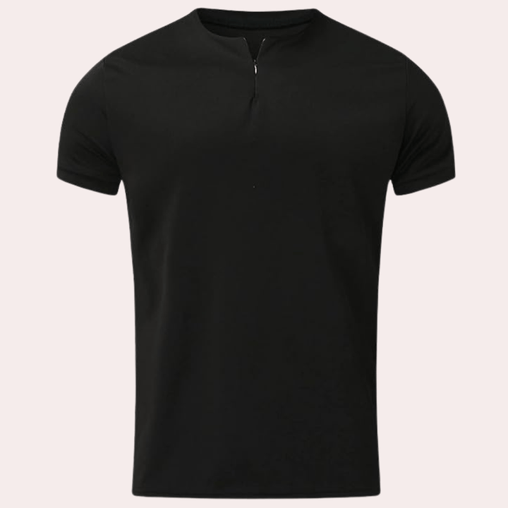 Herre Komfortabel T-skjorte i Enkel Polyester
