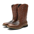Herre Retro Høye Cowboyboots med Broderte Detaljer