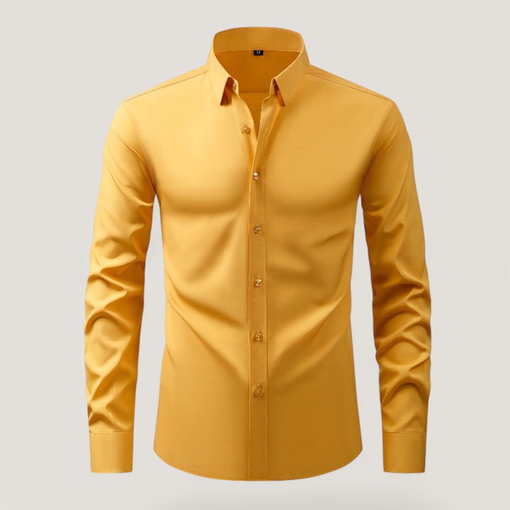 Herre Slim-Fit Skjorte – Komfortabel &amp; Rynkefri