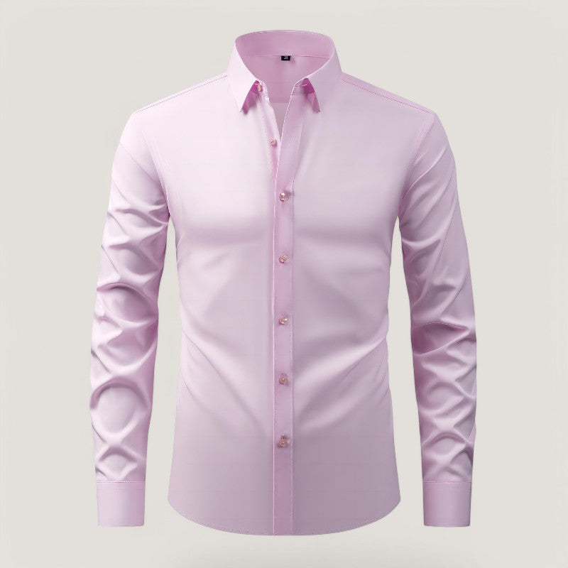 Herre Slim-Fit Skjorte – Komfortabel &amp; Rynkefri