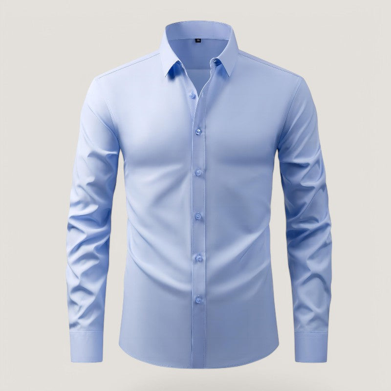 Herre Slim-Fit Skjorte – Komfortabel &amp; Rynkefri