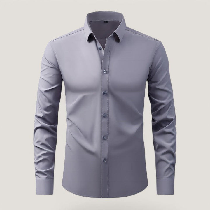 Herre Slim-Fit Skjorte – Komfortabel &amp; Rynkefri
