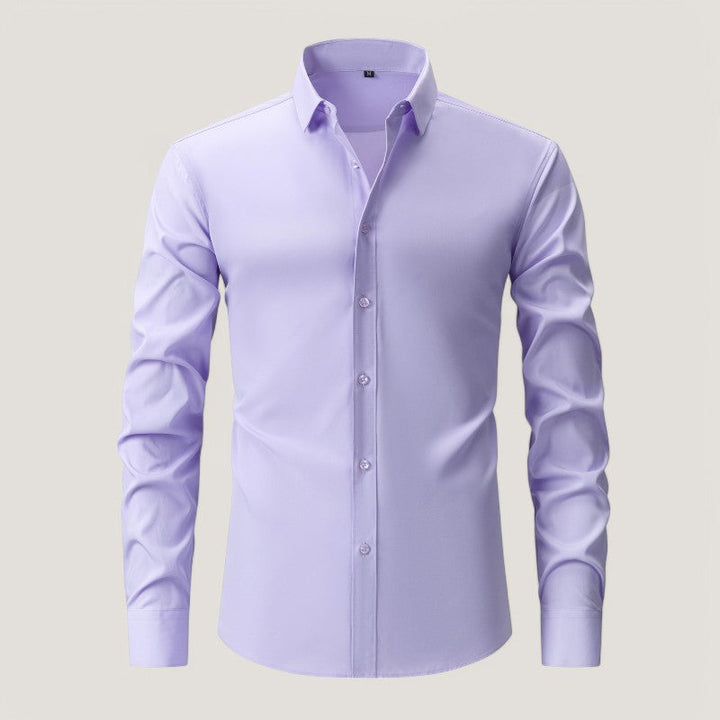 Herre Slim-Fit Skjorte – Komfortabel &amp; Rynkefri