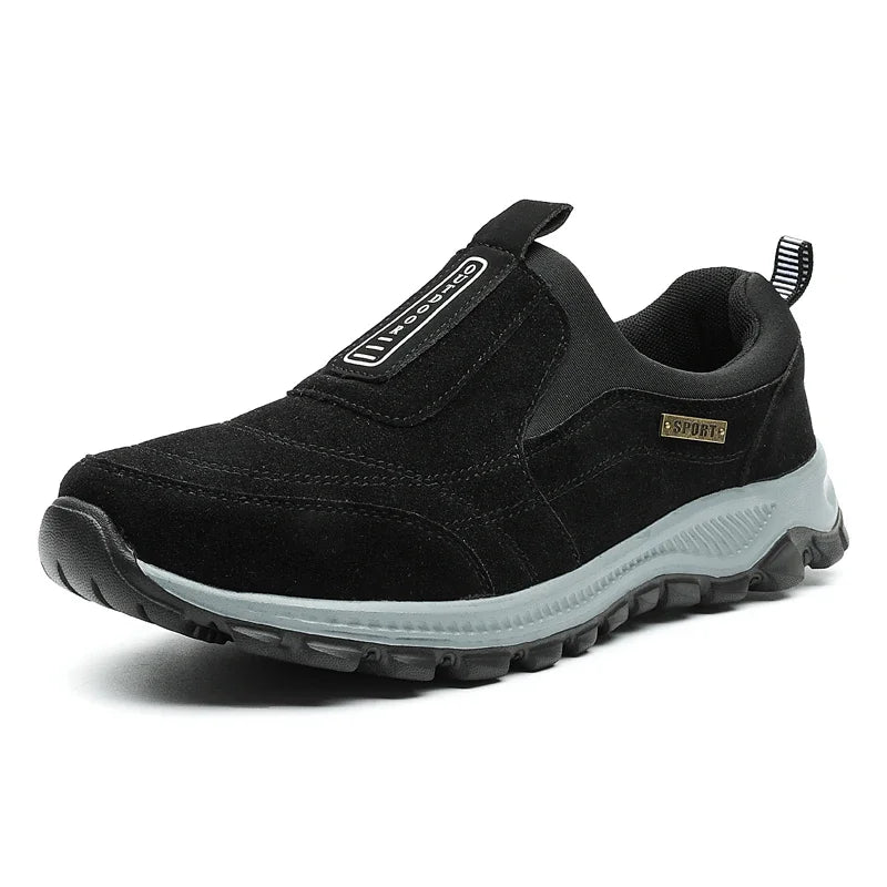 Herre Komfortable Slip-on Tursko i Semsket Skinn