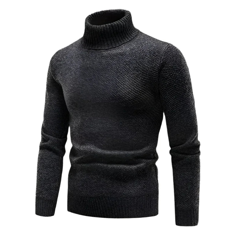 Herre Turtleneck Genser i Klassisk Stil