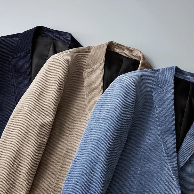 Herre Blazer Slank Passform for Høst og Vinter