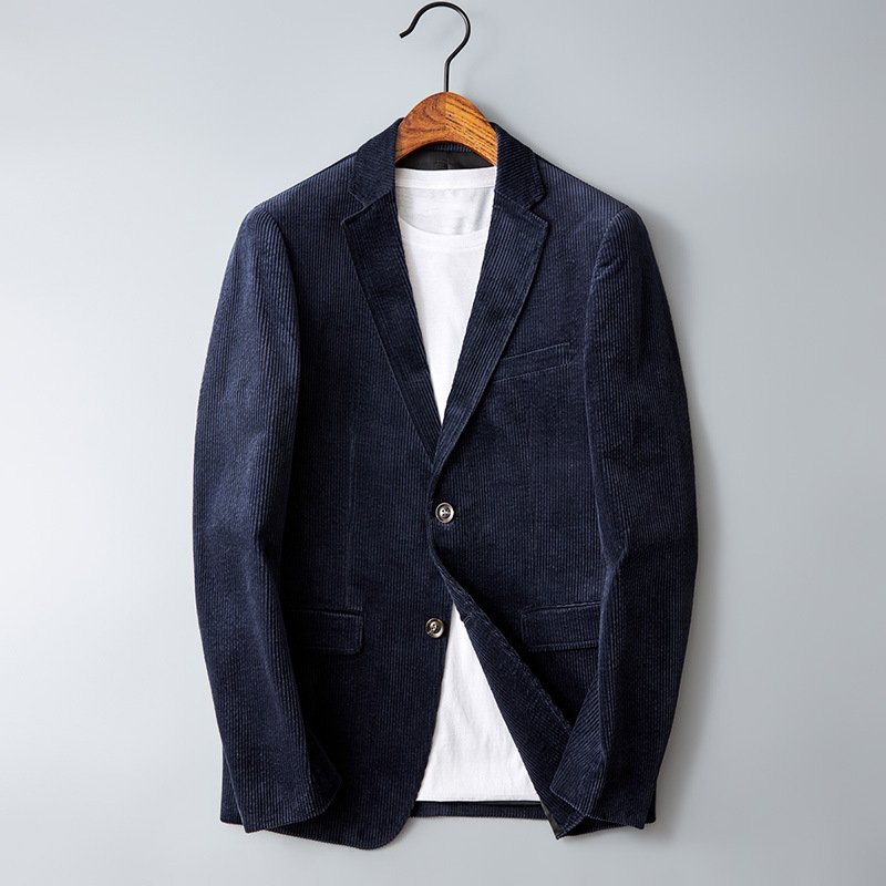Herre Blazer Slank Passform for Høst og Vinter