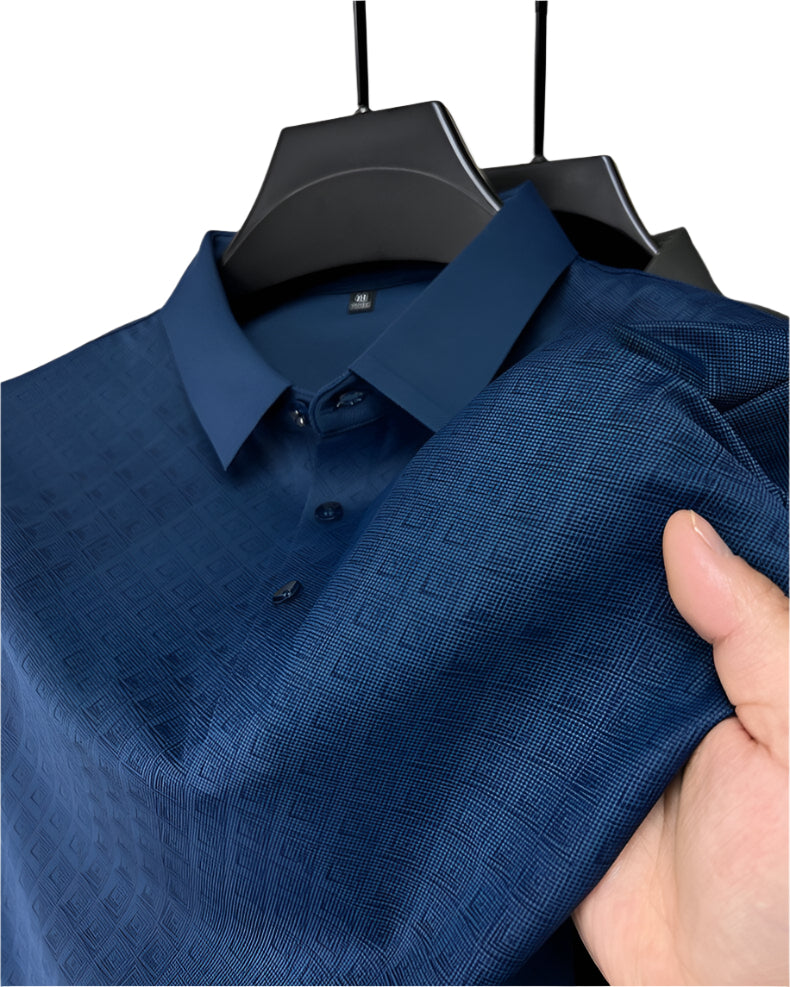 Herre Polo Skjorte i Nanosilk – Klassisk Komfort &amp; Stil